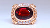 Natural Spessartite Diamonds Ring Bead Goth Stud 14Kt Gold Ref 12297
